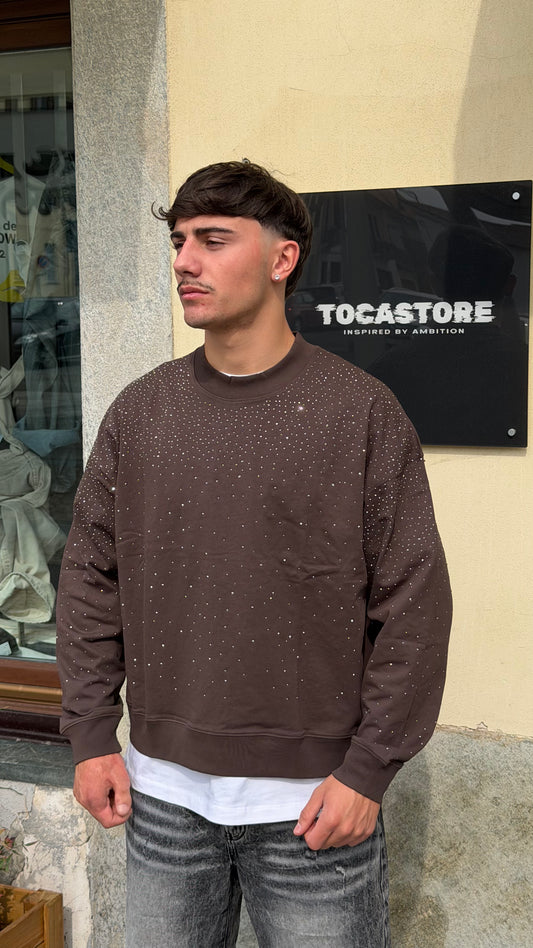 HOODIE GIROCOLLO ICE MORO
