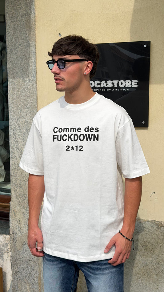 COMME des FUCKDOWN · T-SHIRT ICON — BIANCO