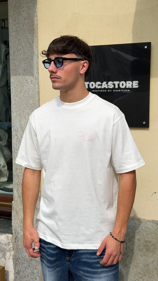 COMME des FUCKDOWN · T-SHIRT SIGNATURE — BIANCO