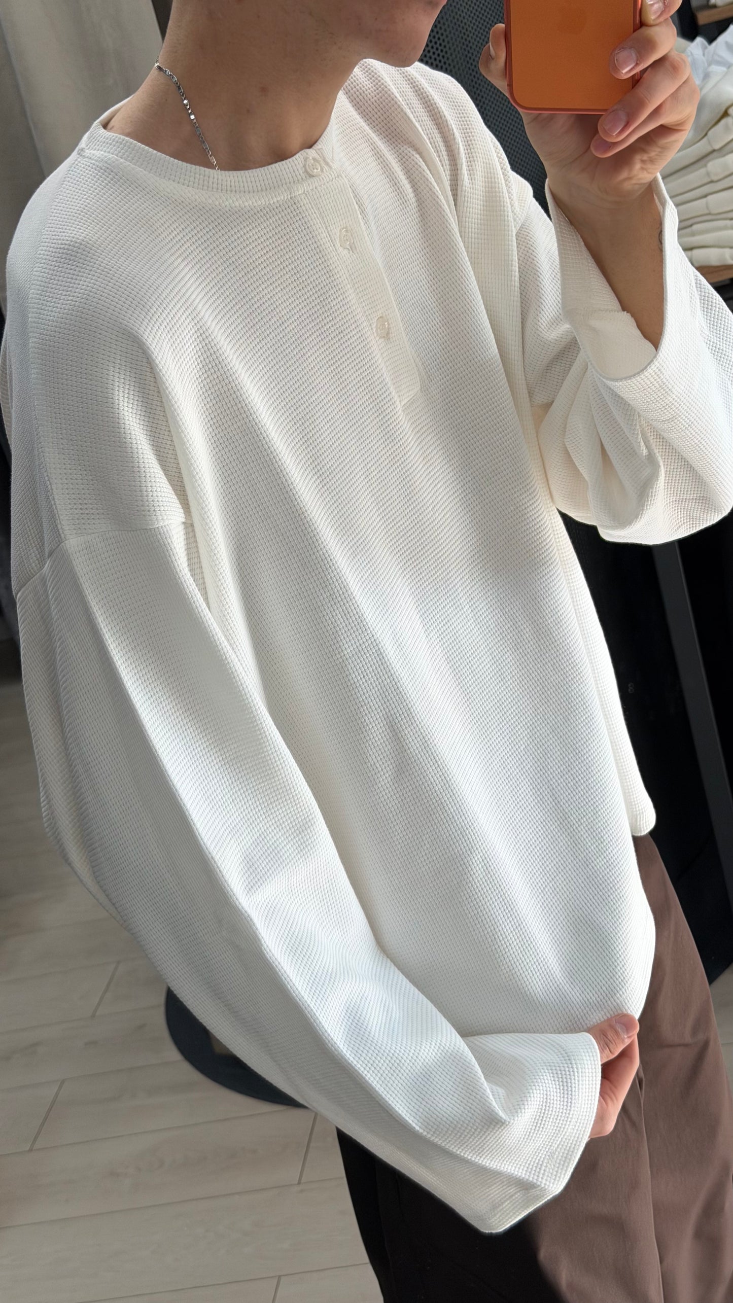 LONGSLEEVE "SERAFINO" WAFFLE (2 Colori)