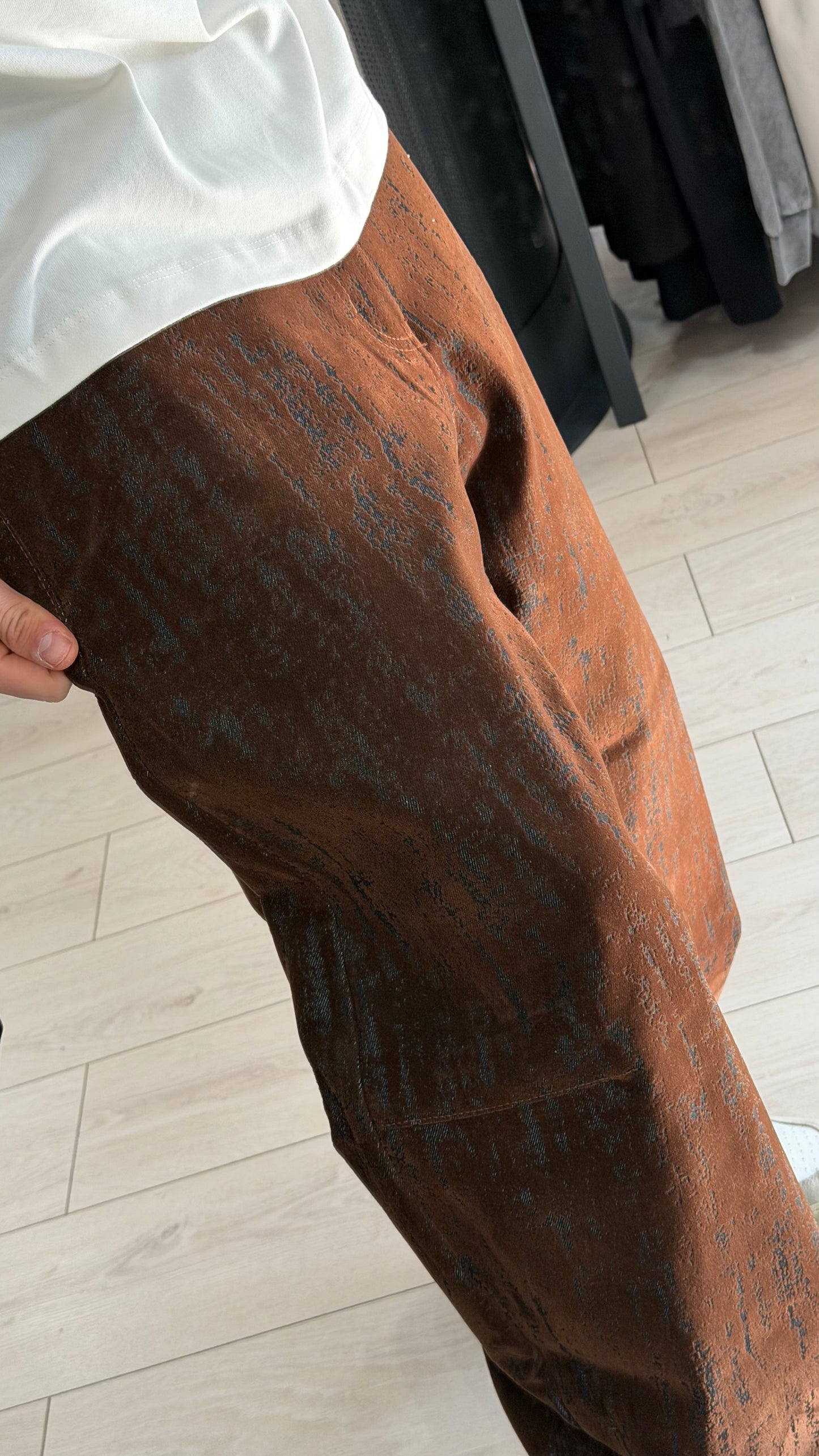 JEANS BALLOON RUST