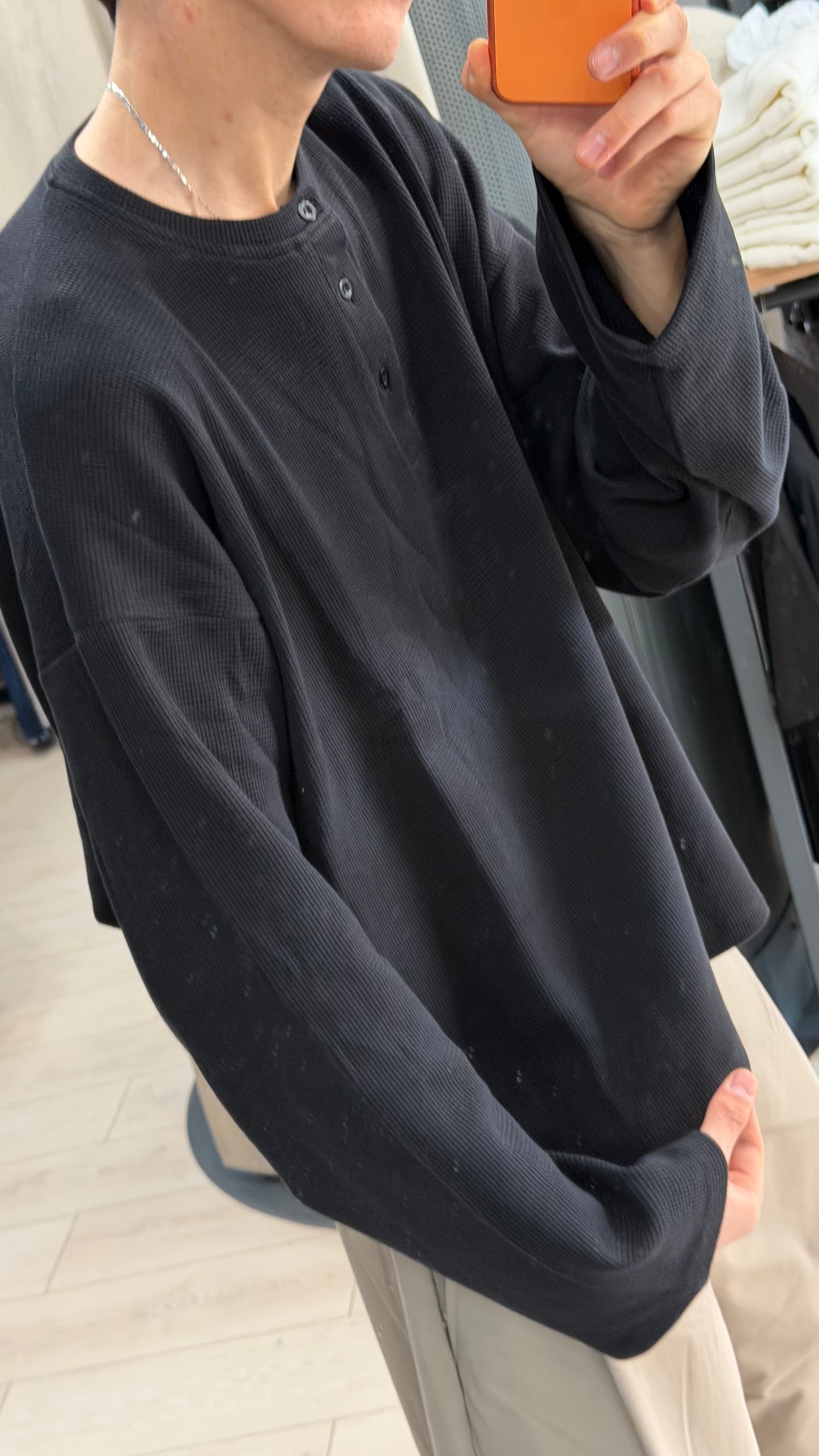 LONGSLEEVE "SERAFINO" WAFFLE (2 Colori)