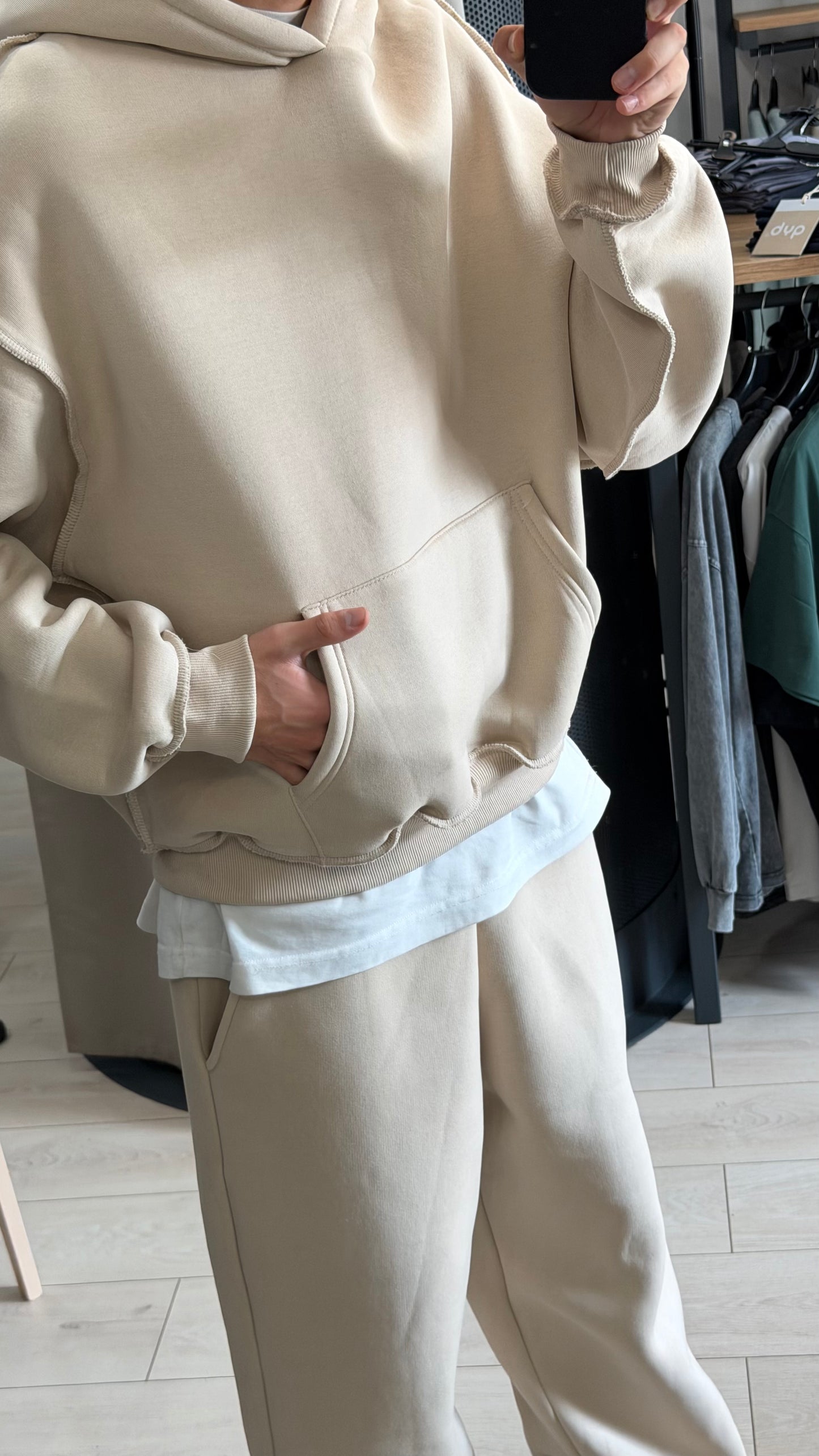 SWEATSUIT REVERSE BEIGE