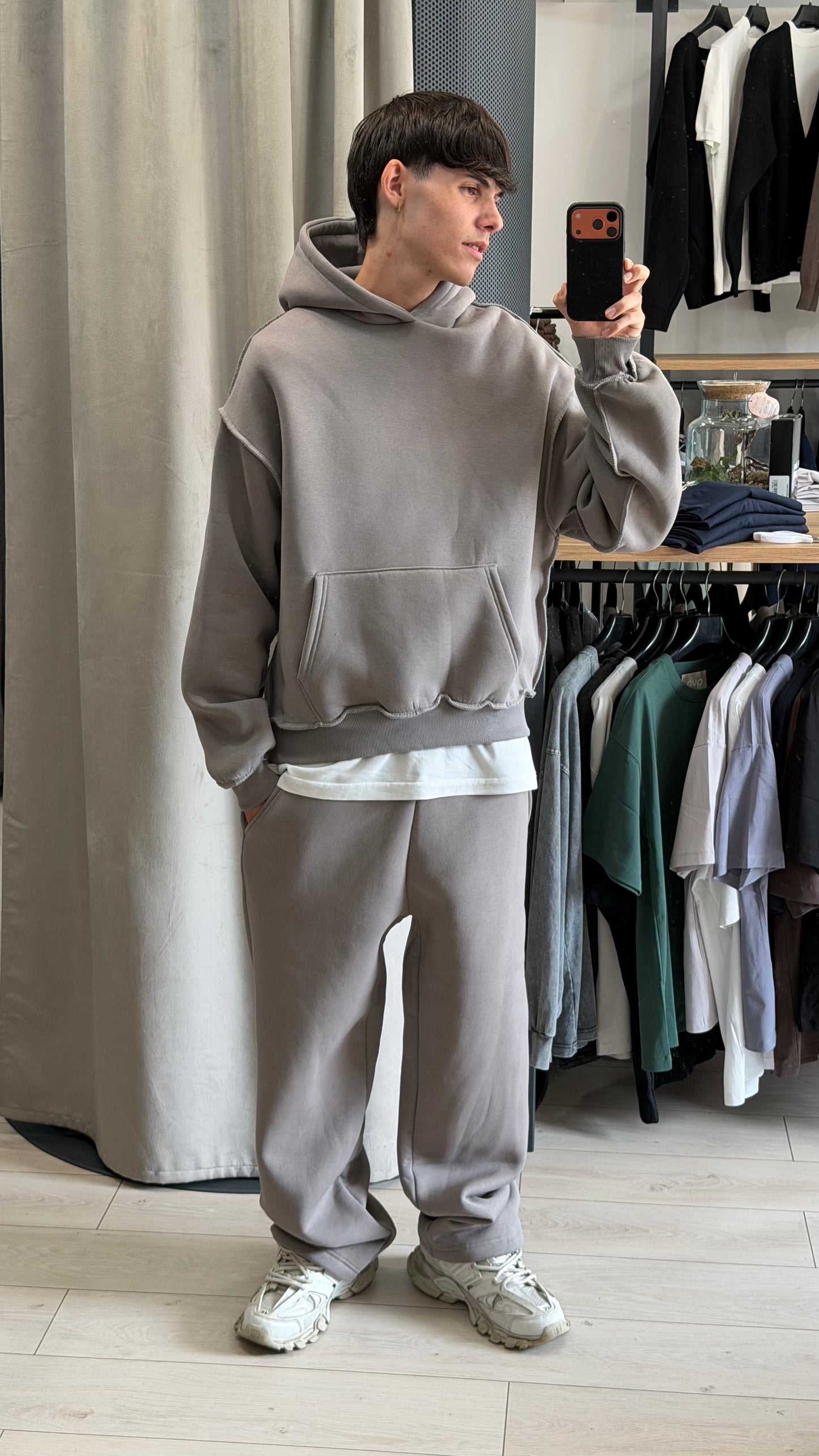 SWEATSUIT REVERSE BEIGE