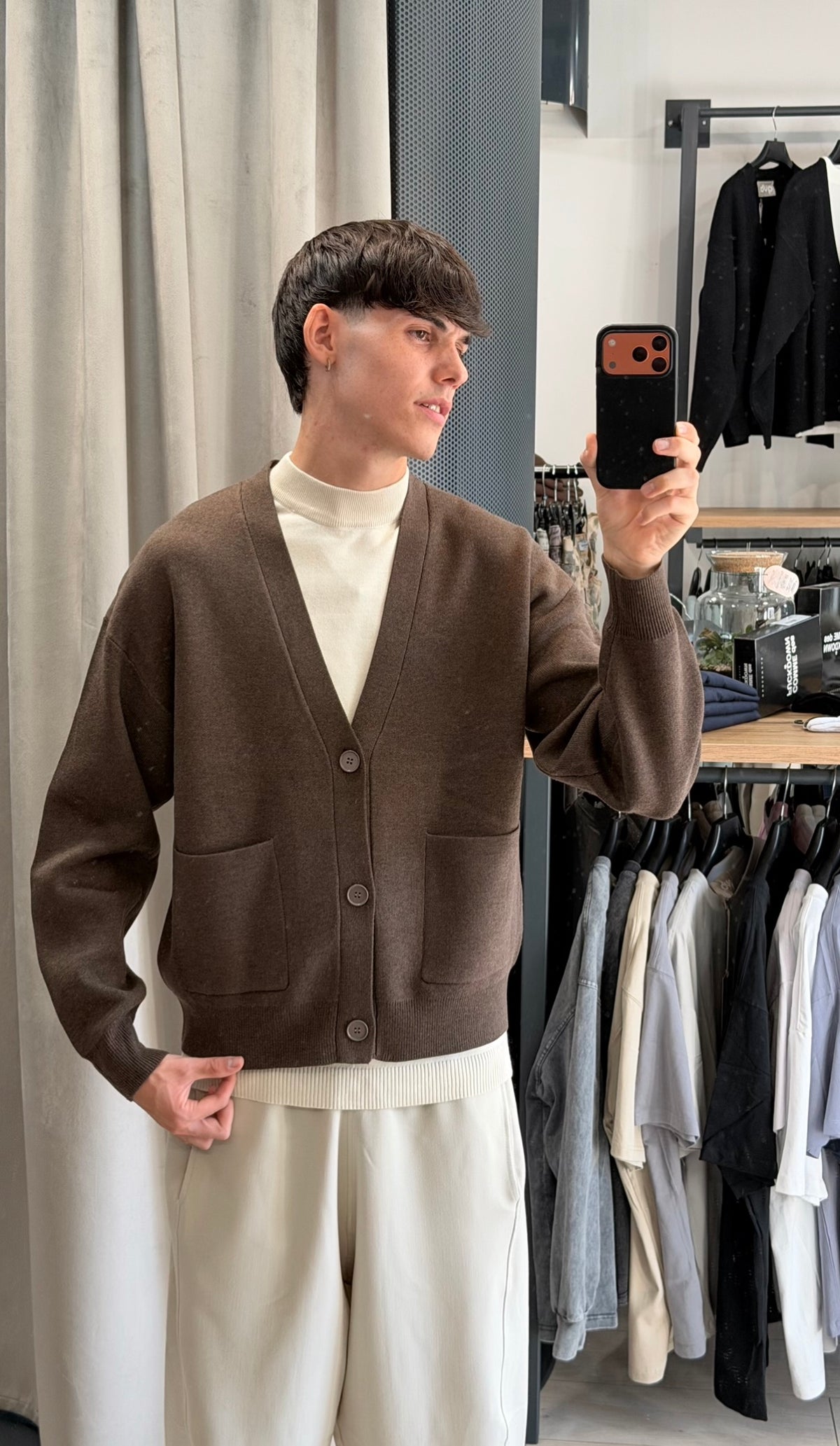 CARDIGAN STUDIO 2.0 MARRONE