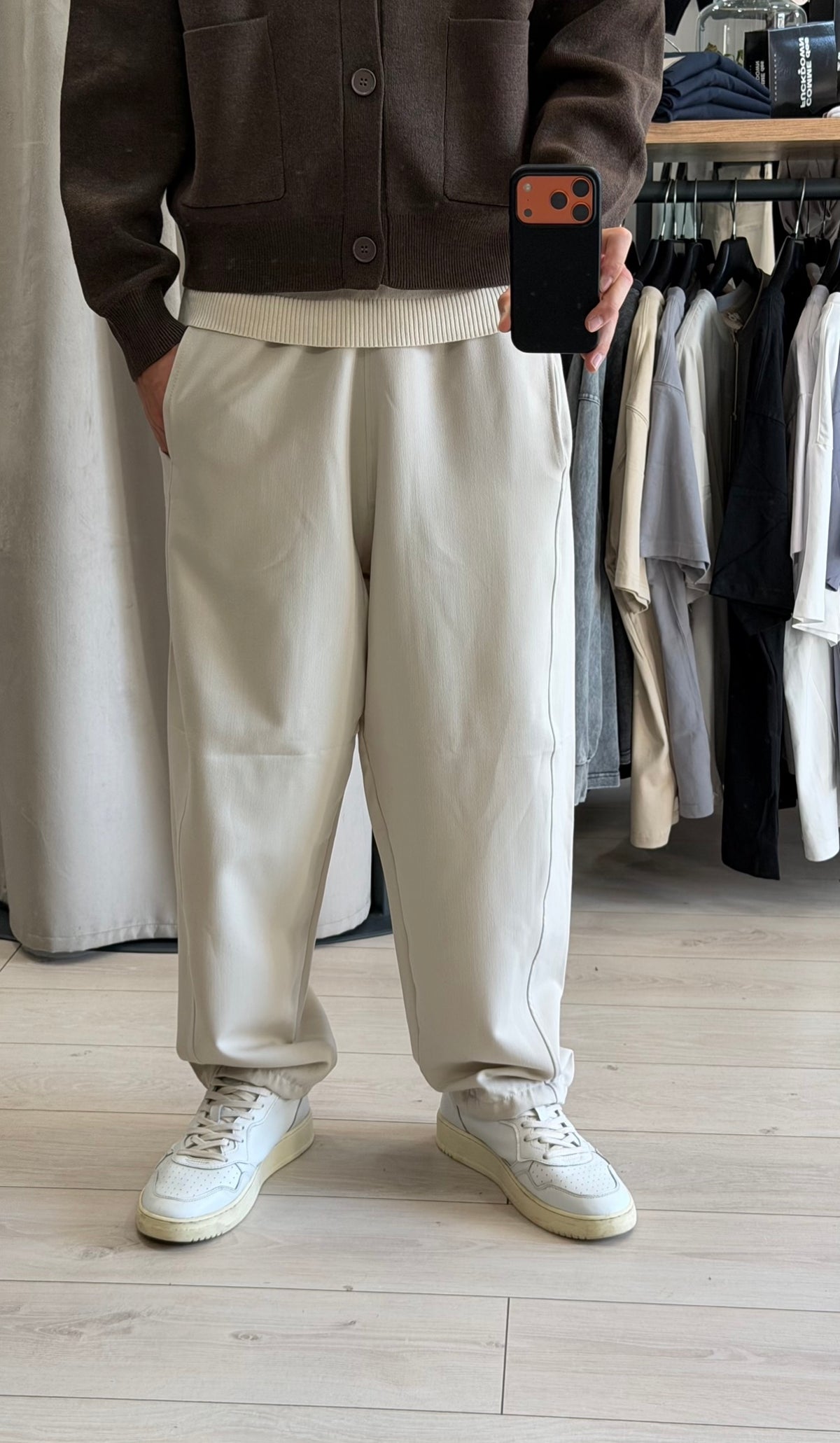 PANTALONE CLASSY BAGGY PANNA