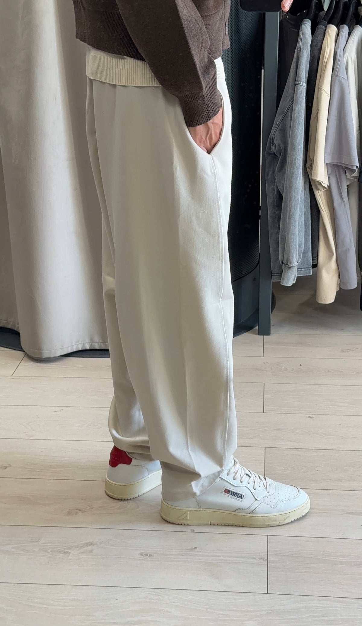 PANTALONE CLASSY BAGGY PANNA
