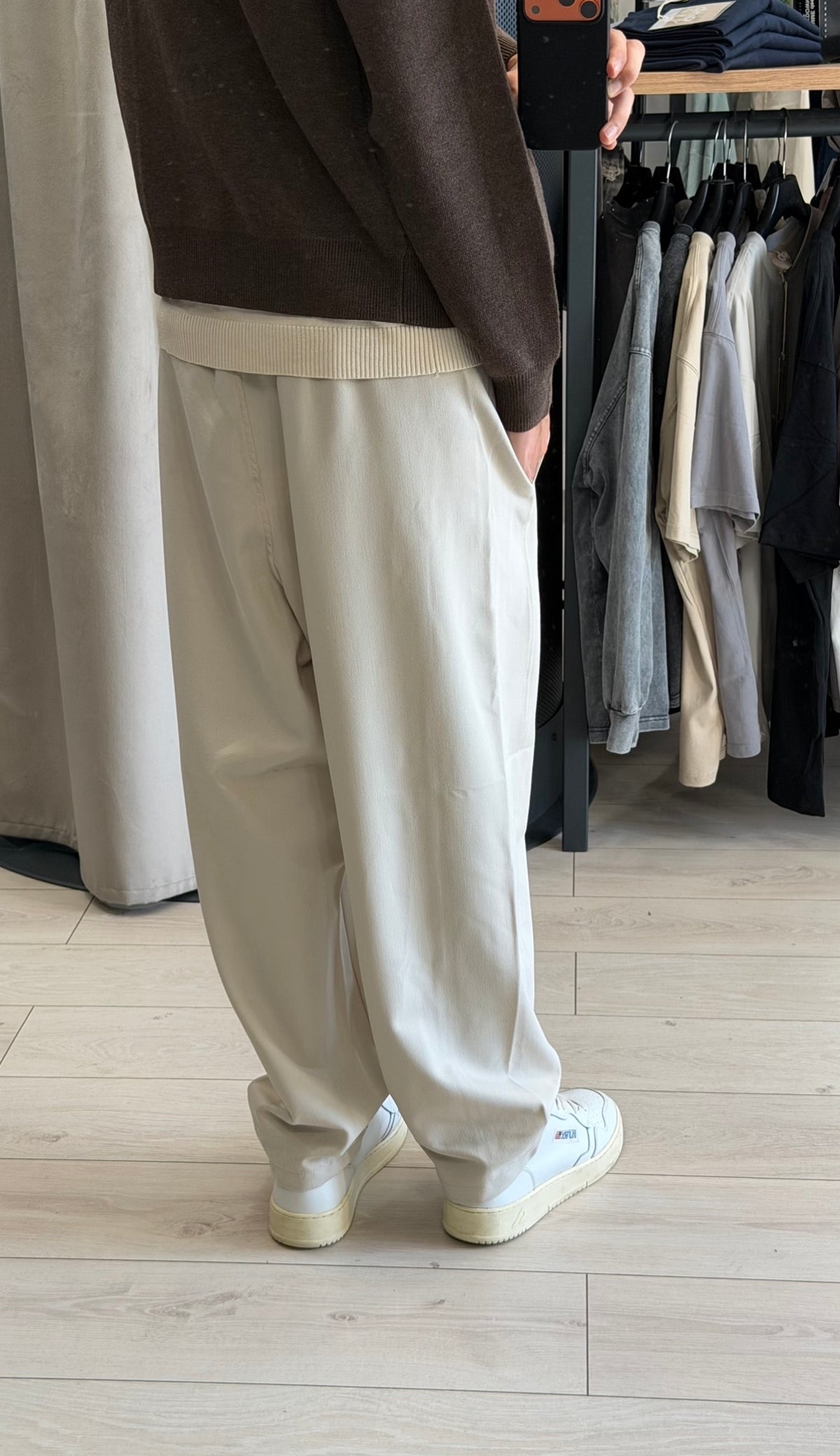 PANTALONE CLASSY BAGGY PANNA