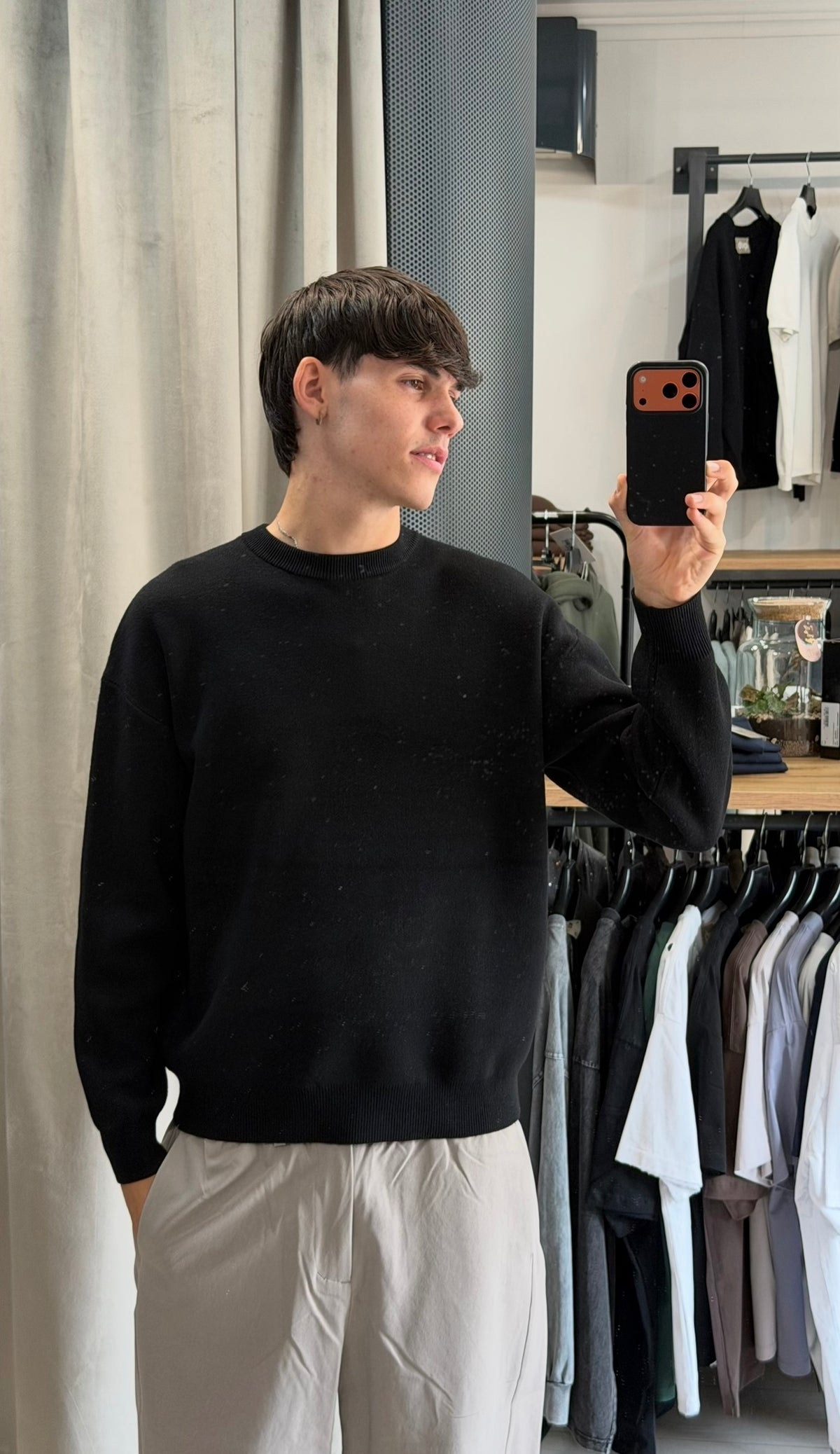 PULLOVER SOFT NERO
