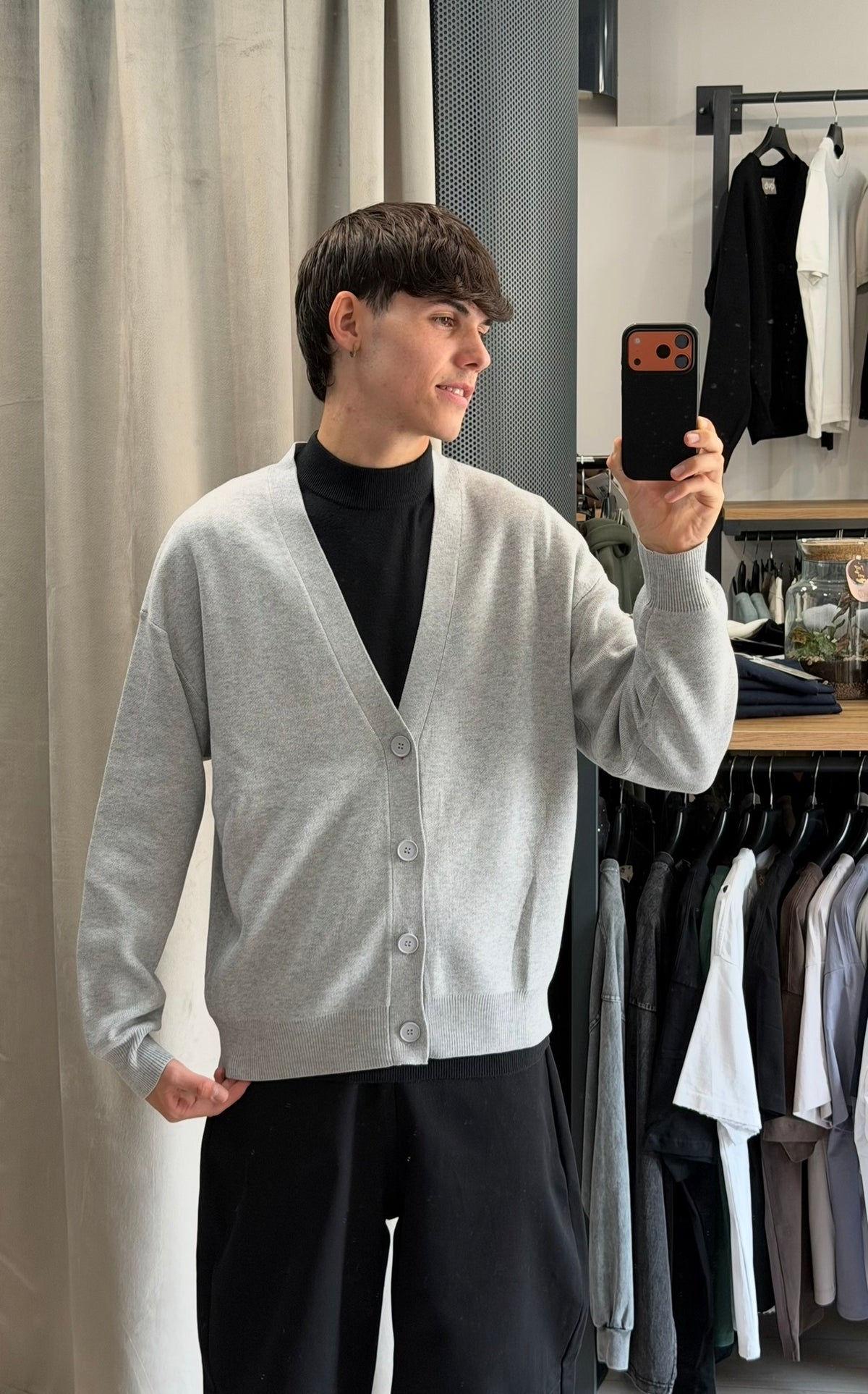 CARDIGAN STUDIO GRIGIO