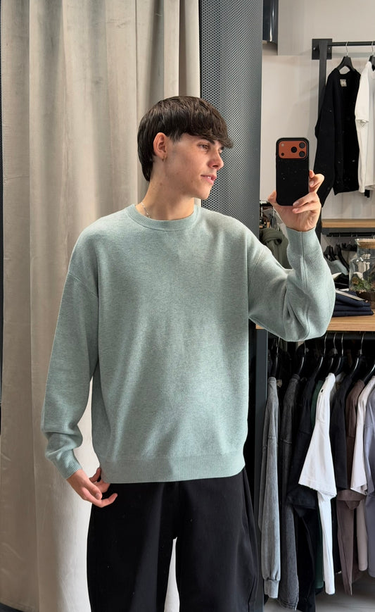 PULLOVER SOFT TURCHESE
