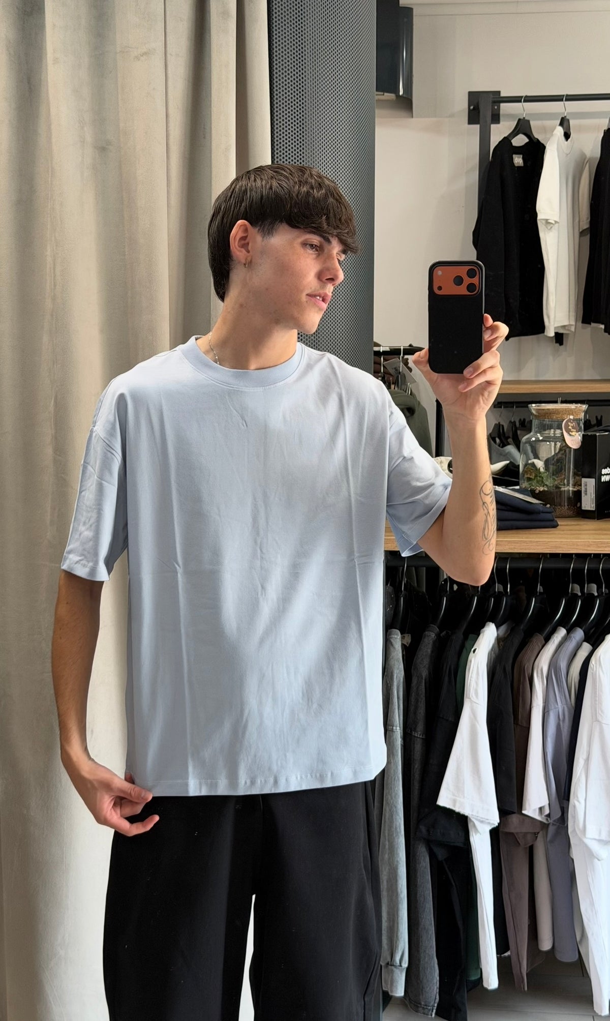 T-SHIRT SLIM FIT CELESTE
