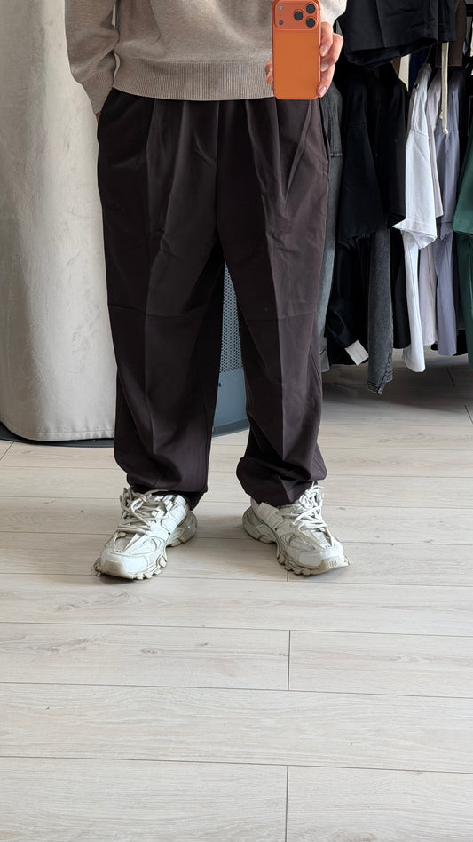PANTALONE WIDE SOHO MARRONE