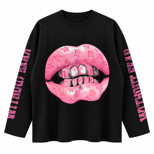 LONGSLEEVE "GRILLZ" NERO